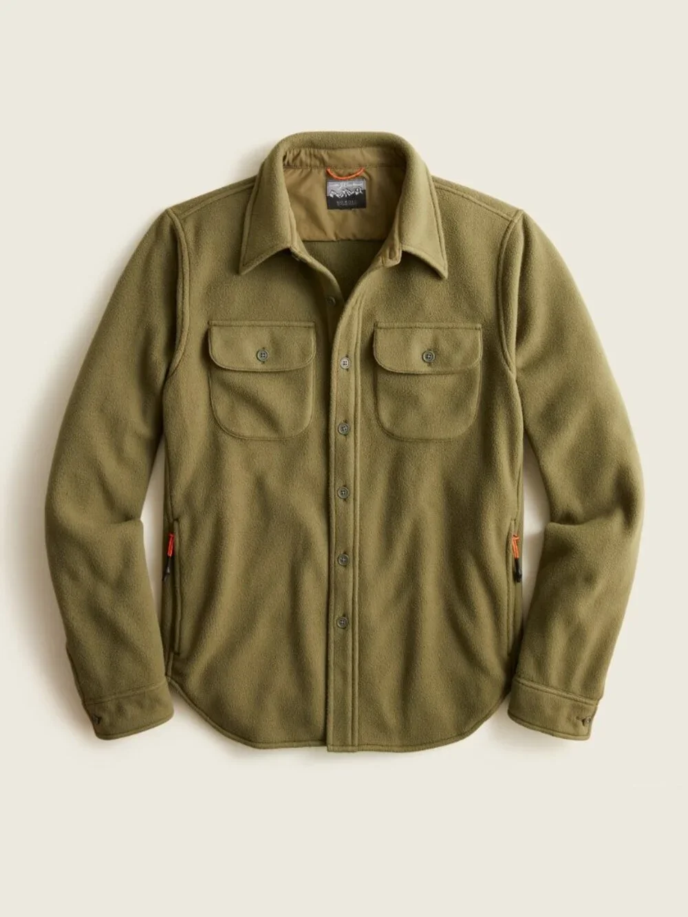 J. Crew Nordic Recycled Active Microfleece Workshirt Large #A2838